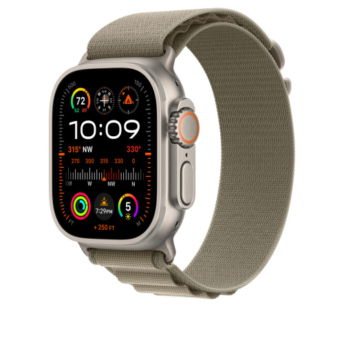 Ремешок для Apple Watch Ultra 49mm Olive Alpine Loop - Small (Зеленый) - GorbTech