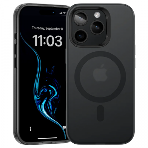 Чехол силиконовый Benks Lucid Armor Case (MagSafe) для iPhone 16 Pro Max 6.9", цвет черный (Black) - GorbTech