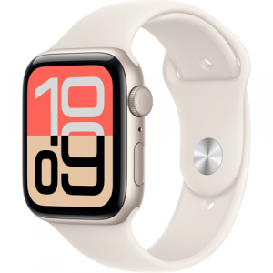 Смарт-часы Apple Watch SE 3 (GPS) 44mm Starlight Aluminum Case with Starlight Sport Band (Сияющая звезда) - GorbTech