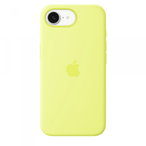 Силиконовый чехол Apple для iPhone 16e Silicone Case with MagSafe – Neon Yellow - GorbTech