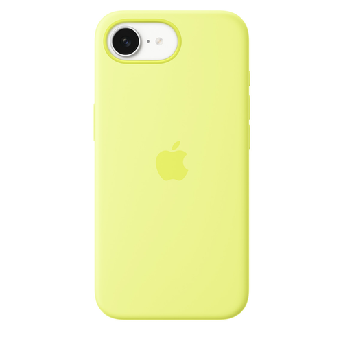 Силиконовый чехол Apple для iPhone 16e Silicone Case with MagSafe – Neon Yellow - GorbTech