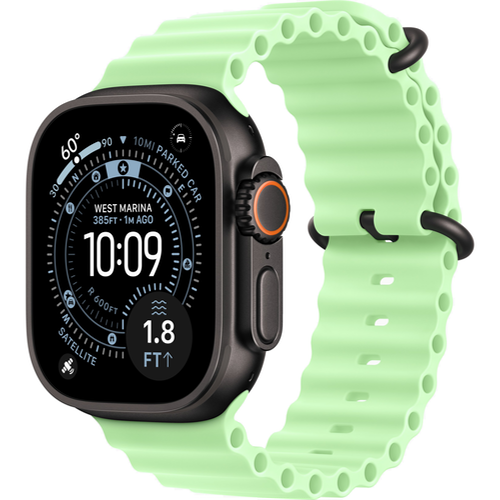 Смарт-часы Apple Watch Ultra 3 (2025) 49mm Black Titanium Case with Ocean Band Neon Green (Неоново-Зеленый) - GorbTech
