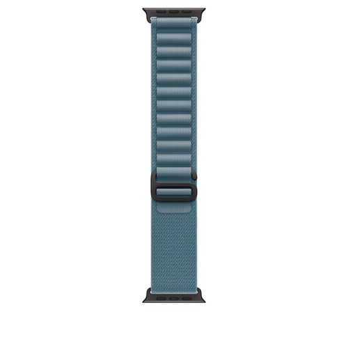 Ремешок для Apple Watch Ultra 49mm Light Blue Alpine Loop - Small - Black Titanium Finish (Синий) - GorbTech