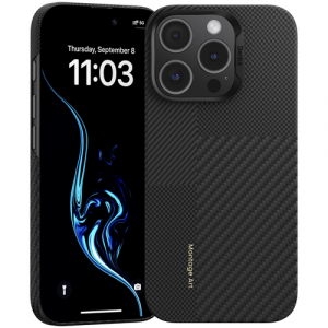 Чехол Benks Montage ArmorAir Case built with Kevlar® для iPhone 16 Pro Max 600D+1500D (Черный) - GorbTech