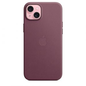 Тканевый чехол Apple для iPhone 15 Plus FineWoven Case with MagSafe - Mulberry (Шелковица) - GorbTech