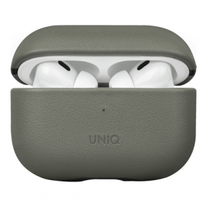 Кожаный чехол Uniq Terra Genuine Leather для AirPods Pro/Pro 2 Green (Зеленый) - GorbTech