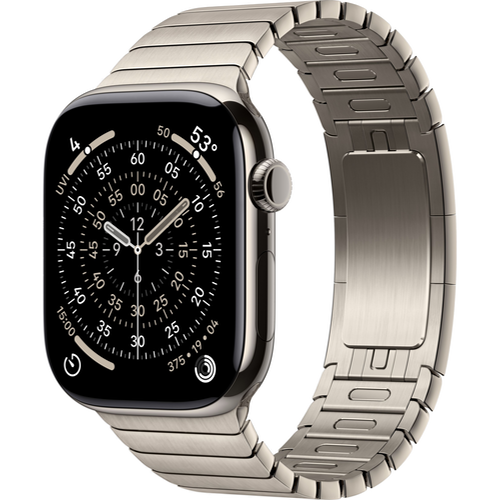 Смарт-часы Apple Watch Series 11 (GPS+Cellular) 42mm Natural Titanium Case with Natural Link Bracelet (Титановый) - GorbTech