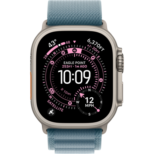 Смарт-часы Apple Watch Ultra 3 (2025) 49mm Natural Titanium Case with Alpine Loop Light Blue (Светло-Голубой) - GorbTech