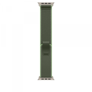 Ремешок для Apple Watch Ultra 49mm Green/Neon Trail Loop - S/M - Natural Titanium Finish (Зеленый) - GorbTech