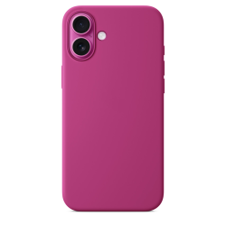 Силиконовый чехол Luxcopy для iPhone 16 Silicone Case with MagSafe - Fuchsia (Розовый) - GorbTech