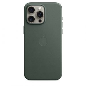 Тканевый чехол Apple для iPhone 15 Pro Max FineWoven Case with MagSafe - Evergreen (Зеленый) - GorbTech