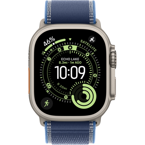Смарт-часы Apple Watch Ultra 3 (2025) 49mm Natural Titanium Case with Trail Loop Blue/Bright Blue (Синий/Ярко-синий) - GorbTech