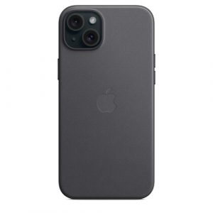 Тканевый чехол Apple для iPhone 15 Plus FineWoven Case with MagSafe - Black (Черный) - GorbTech