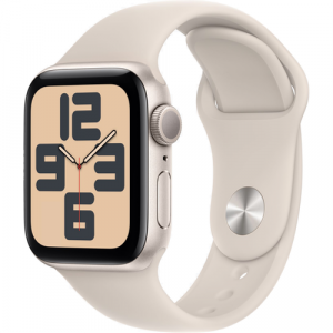 Смарт-часы Apple Watch SE 2 (GPS) 44mm Starlight Aluminum Case with Starlight Sport Band (Сияющая звезда) - GorbTech