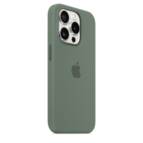 Силиконовый чехол Apple для iPhone 15 Pro Max Silicone Case with MagSafe - Cypress (Зеленый) - GorbTech