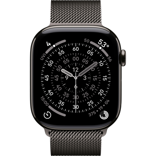 Смарт-часы Apple Watch Series 11 (GPS+Cellular) 42mm Slate Titanium Case with Slate Milanese Loop (Графитовый) - GorbTech