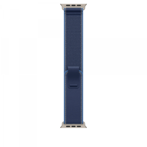 Ремешок для Apple Watch Ultra 49mm Blue/Bright Blue Trail Loop - S/M - Natural Titanium Finish (Синий) - GorbTech