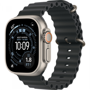 Смарт-часы Apple Watch Ultra 3 (2025) 49mm Natural Titanium Case with Ocean Band Black (Черный) - GorbTech