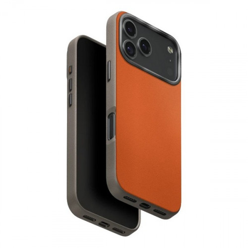 Чехол Uniq Lyden DS MagSafe для iPhone 17 Pro Max Flame Orange/Flint Grey - GorbTech