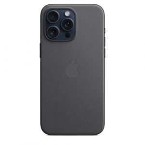 Тканевый чехол Apple для iPhone 15 Pro Max FineWoven Case with MagSafe - Black (Черный) - GorbTech