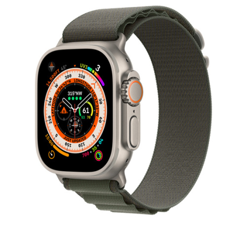 Ремешок для Apple Watch Ultra 49mm Green Alpine Loop - Large (Зеленый) - GorbTech
