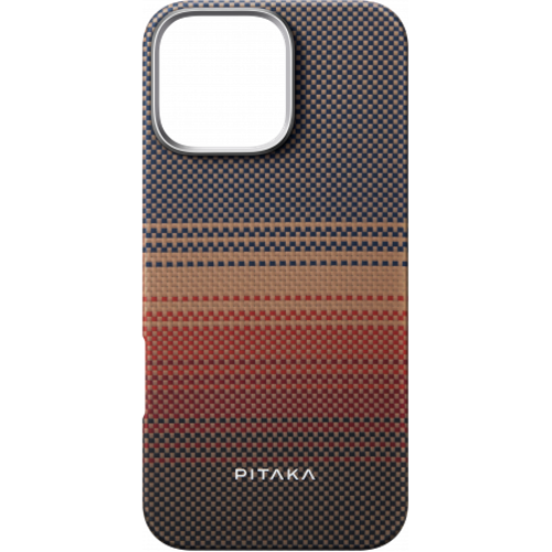 Чехол Pitaka Tactile Woven case для iPhone 16 Pro Max (Sunset) - GorbTech