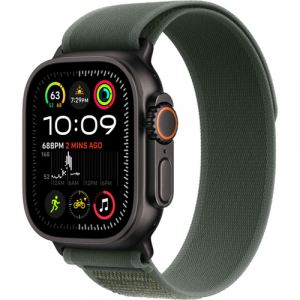 Смарт-часы Apple Watch Ultra 2 (2024) 49mm Black Titanium Case with Trail Loop Green (Зеленый) - GorbTech