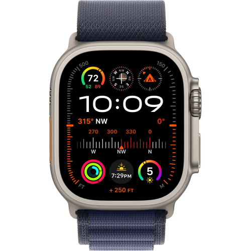 Смарт-часы Apple Watch Ultra 2 (2024) 49mm Natural Titanium Case with Alpine Loop Navy (Синий) - GorbTech