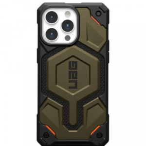 Полиуретановый чехол UAG Monarch Pro MagSafe для iPhone 15 Pro Kevlar Element Green (Зеленый) - GorbTech