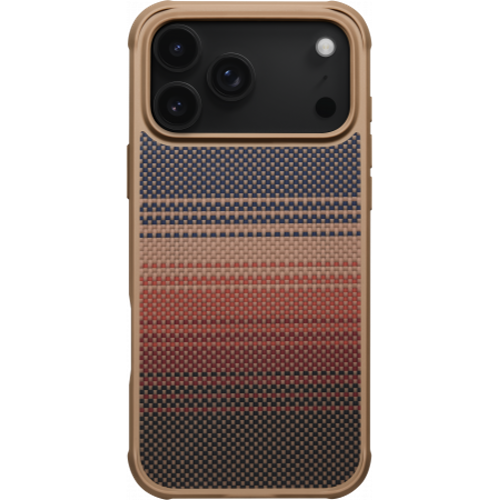 Противоударный чехол Pitaka Aramid ProGuard Case для iPhone 17 Pro Sunset - GorbTech