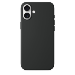 Силиконовый чехол Luxcopy для iPhone 16 Silicone Case with MagSafe - Black (Черный) - GorbTech