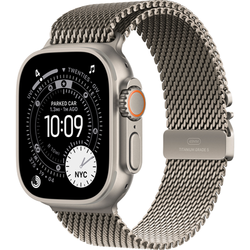 Смарт-часы Apple Watch Ultra 3 (2025) 49mm Natural Titanium Case with Titanium Milanese Loop Natural (Натуральный титан) - GorbTech