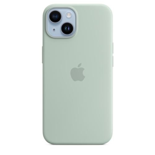 Чехол Apple для iPhone 14 Silicone Case with MagSafe - Succulent (Зеленый) - GorbTech