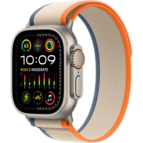 Смарт-часы Apple Watch Ultra 2 (2023) 49mm Titanium Case with Trail Loop Orange/Beige (Оранжевый/Бежевый) - GorbTech