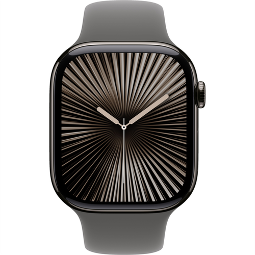 Смарт-часы Apple Watch Series 10 (GPS+Cellular) 42mm Slate Titanium Case with Stone Gray Sport Band (Графитовый) - GorbTech