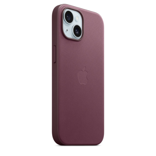 Тканевый чехол Apple для iPhone 15 FineWoven Case with MagSafe - Mulberry (Шелковица) - GorbTech