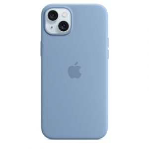Силиконовый чехол Apple для iPhone 15 Plus Silicone Case with MagSafe - Winter Blue (Голубой) - GorbTech