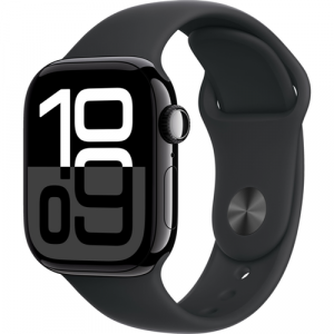 Смарт-часы Apple Watch Series 10 (GPS) 42mm Jet Black Aluminum Case with Black Sport Band (Черный) - GorbTech