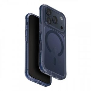 Чехол Uniq Combat MagSafe для iPhone 17 Pro Max Carbon Navy Blue - GorbTech