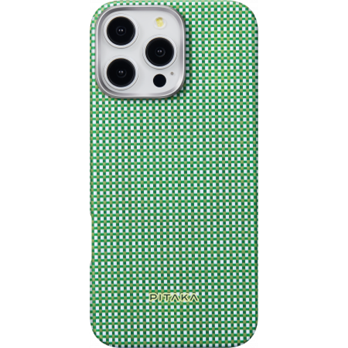 Чехол Pitaka Ultra-Slim Case для iPhone 16 Pro (Forest Green) - GorbTech