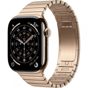 Смарт-часы Apple Watch Series 11 (GPS+Cellular) 42mm Gold Titanium Case with Gold Link Bracelet (Золотой) - GorbTech