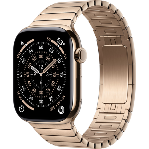 Смарт-часы Apple Watch Series 11 (GPS+Cellular) 42mm Gold Titanium Case with Gold Link Bracelet (Золотой) - GorbTech