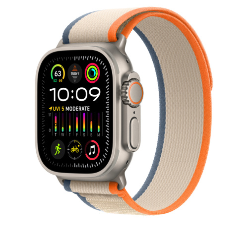 Ремешок для Apple Watch Ultra 49mm Orange/Beige Trail Loop - M/L (Оранжевый/Бежевый) - GorbTech