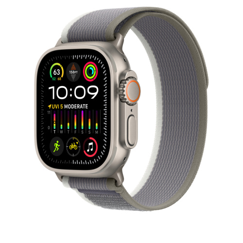 Ремешок для Apple Watch Ultra 49mm Green/Gray Trail Loop - M/L (Зеленый/Серый) - GorbTech