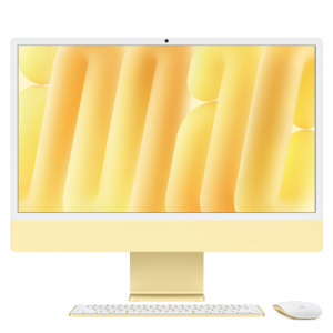 Моноблок Apple iMac 24 M4 (2024) Nano Texture Glass Yellow (Желтый) (M4 10-core CPU/24GB/256Gb/10-Core GPU) - GorbTech