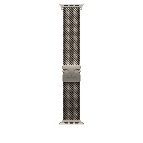 Ремешок для Apple Watch Ultra 49mm Natural Titanium Milanese Loop - Small (Натуральный Титан) - GorbTech