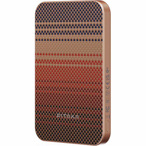Внешний аккумулятор Pitaka Power Bank Qi2 5000мАч Sunset - GorbTech