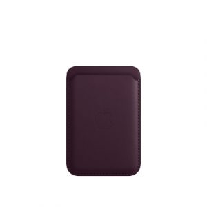 Чехол-бумажник Apple для iPhone Leather Wallet with MagSafe - Dark Cherry (Темная вишня) - GorbTech