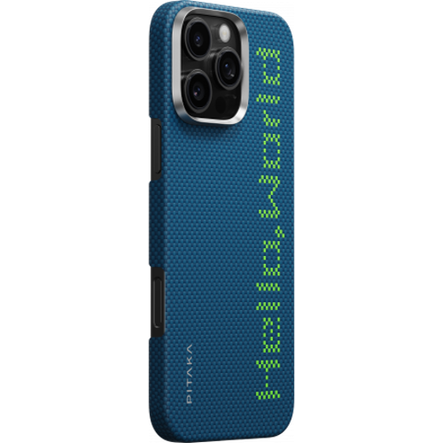 Чехол Pitaka Tactile Woven для iPhone 16 Pro (Hello World) - GorbTech