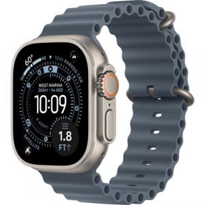 Смарт-часы Apple Watch Ultra 3 (2025) 49mm Natural Titanium Case with Ocean Band Anchor Blue (Синий) - GorbTech